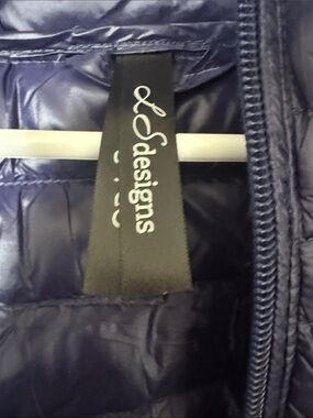 Women's Navy Quilted Sweater